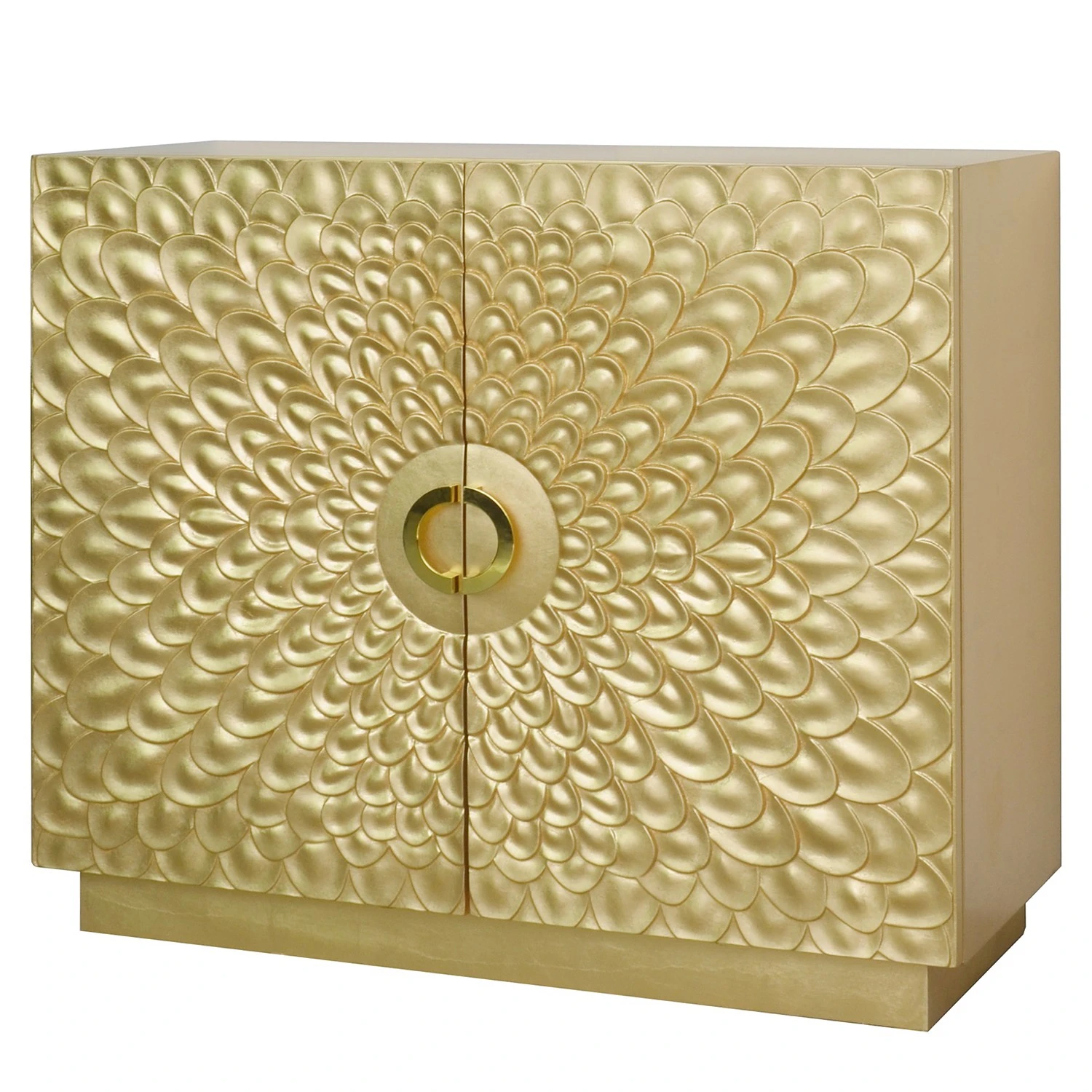 Red Living Kommode Vauclaix - Matt Gold 1 Red Living Kommode Vauclaix - Matt Gold