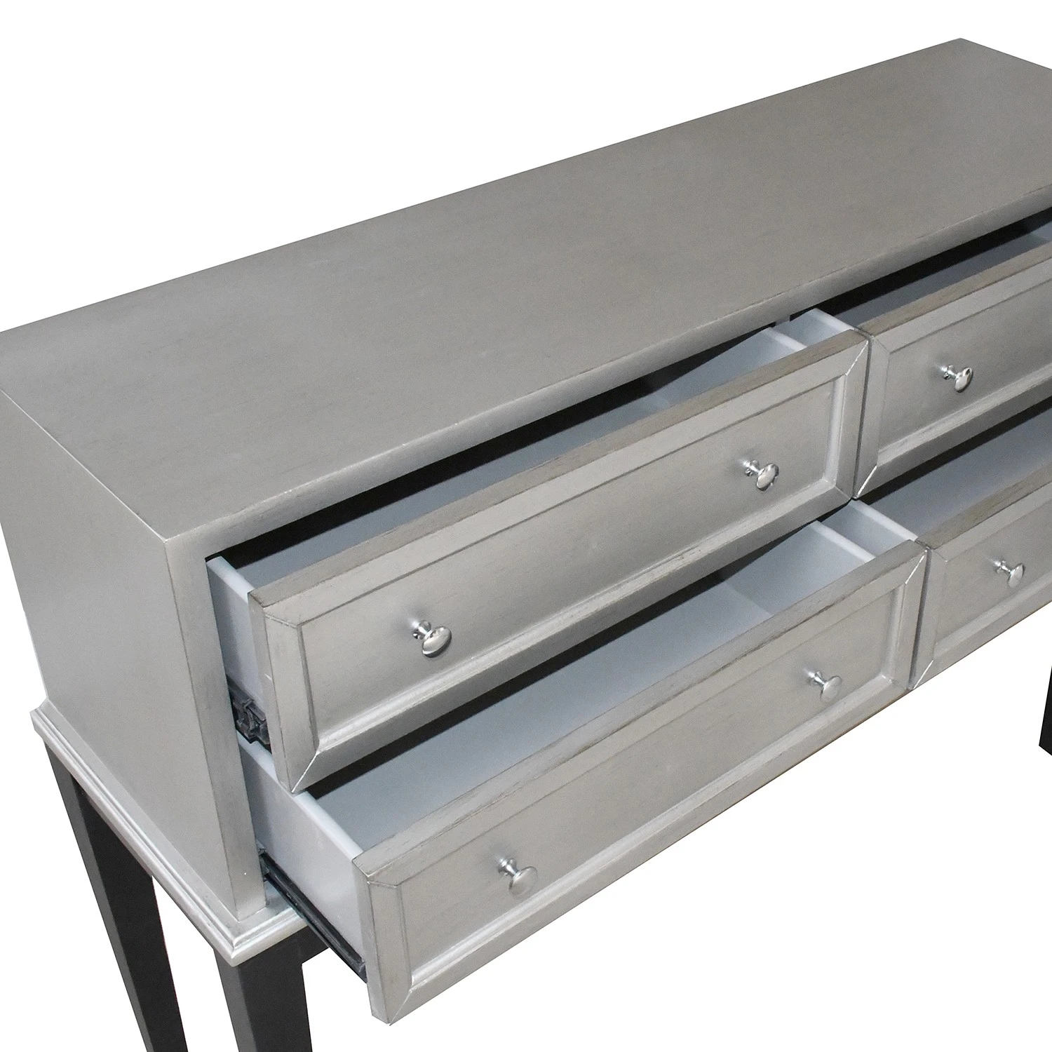 Red Living Kommode Vaunac - Matt Silber / Schwarz 5 Red Living Kommode Vaunac - Matt Silber / Schwarz – Bild 5