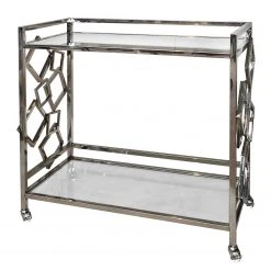 Loftscape Servierwagen Peillac - Glas / Edelstahl - Chrom