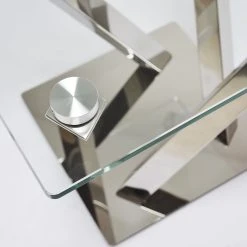 Loftscape Beistelltisch Vareilles II - Glas / Edelstahl - Chrom -Wohnzimmermöbel boutique en ligne 1000242735 210121 08254000086 DETAILS P000000001000242735