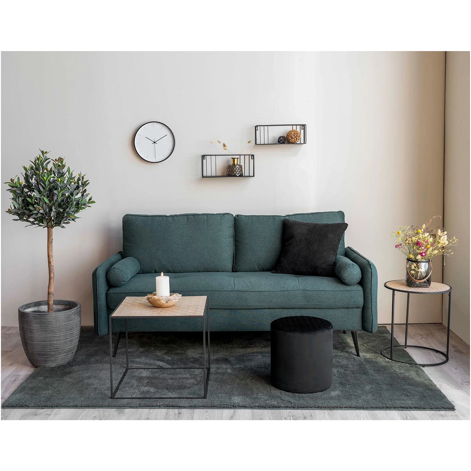 Red Living Pouf Flaux - Schwarz 3 Red Living Pouf Flaux - Schwarz – Bild 3