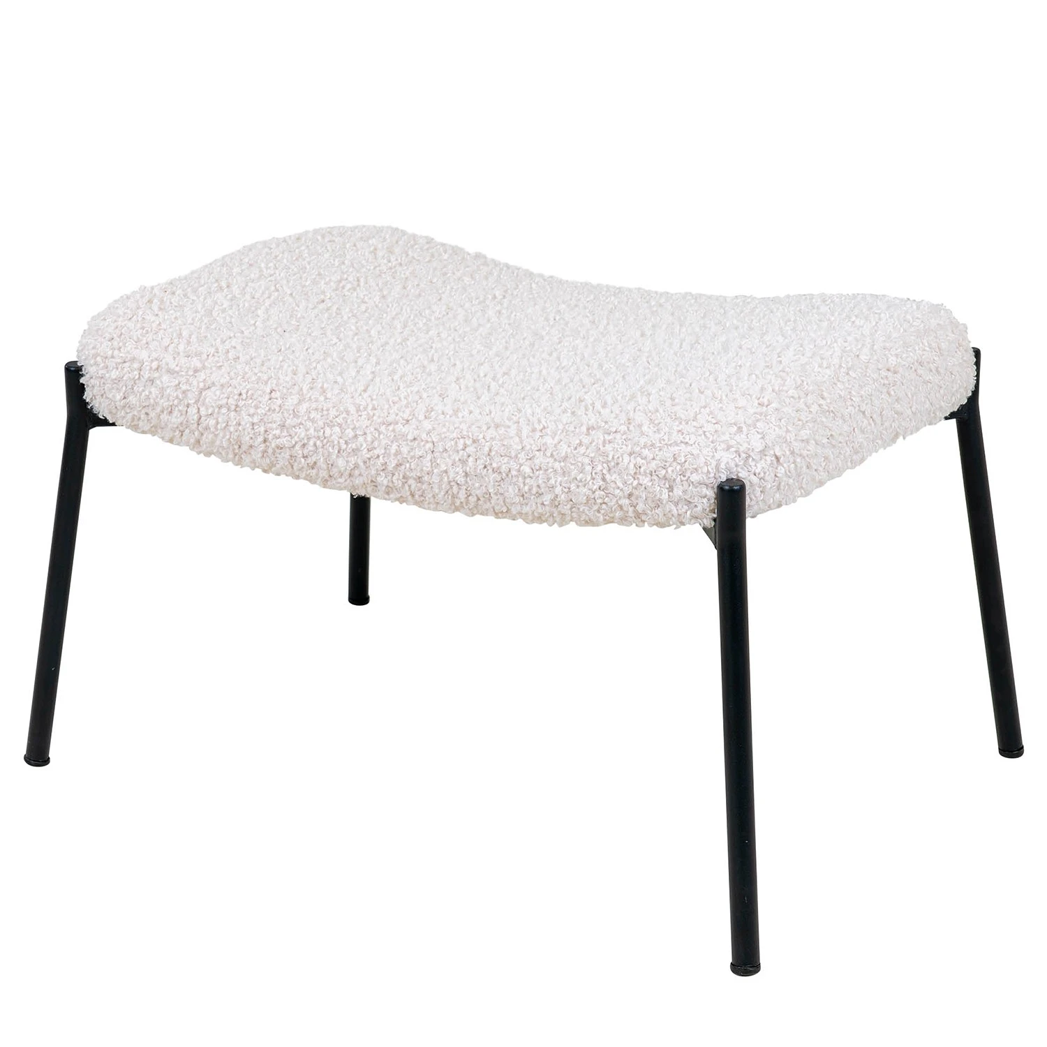 Red Living Polsterhocker Bachy - Webstoff - Weiß 1 Red Living Polsterhocker Bachy - Webstoff - Weiß