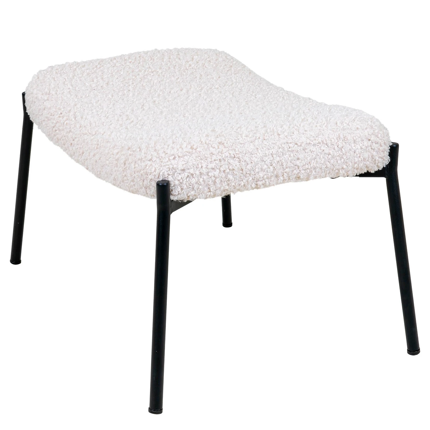 Red Living Polsterhocker Bachy - Webstoff - Weiß 4 Red Living Polsterhocker Bachy - Webstoff - Weiß – Bild 4