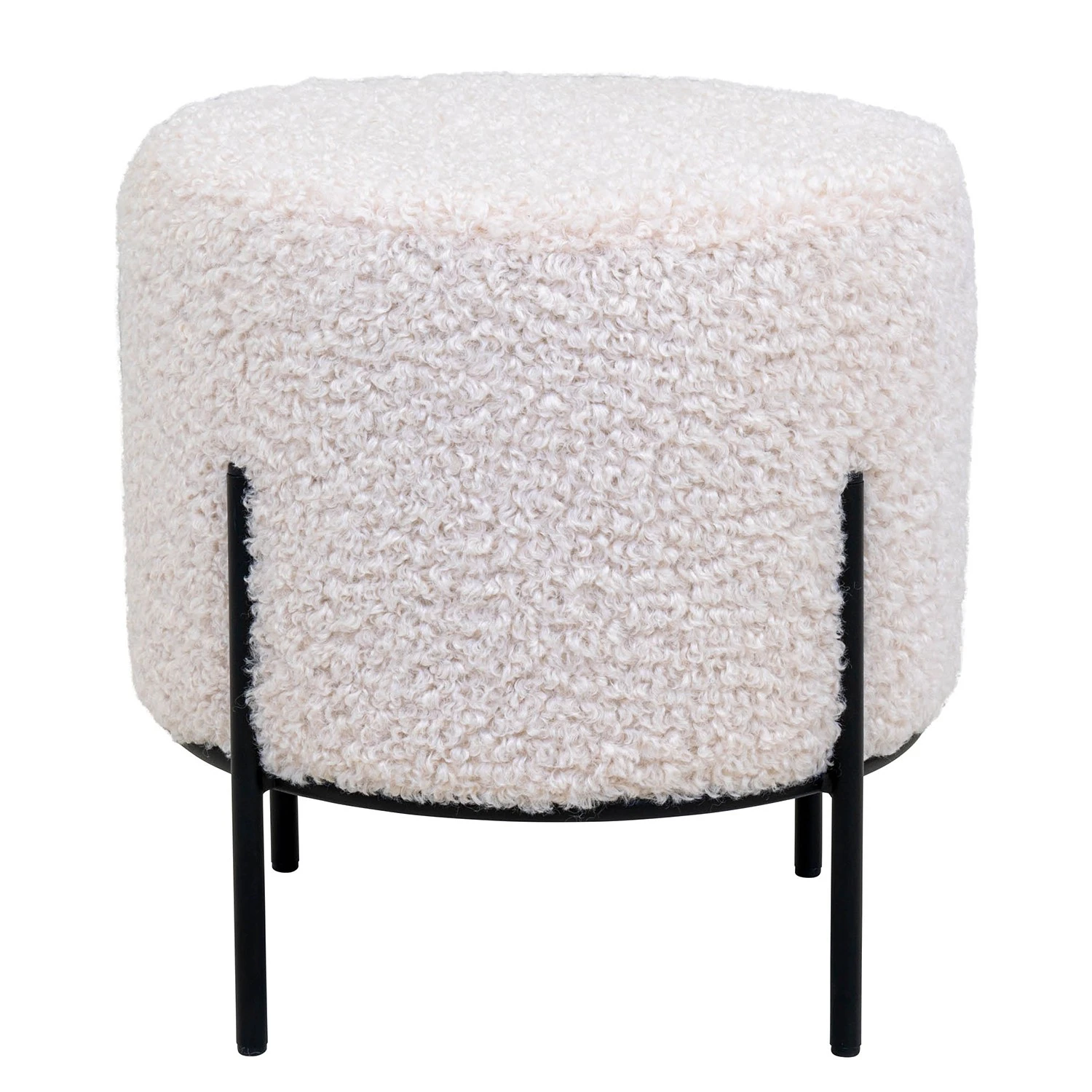 Red Living Pouf Le Fay - Webstoff - Weiß 3 Red Living Pouf Le Fay - Webstoff - Weiß – Bild 3