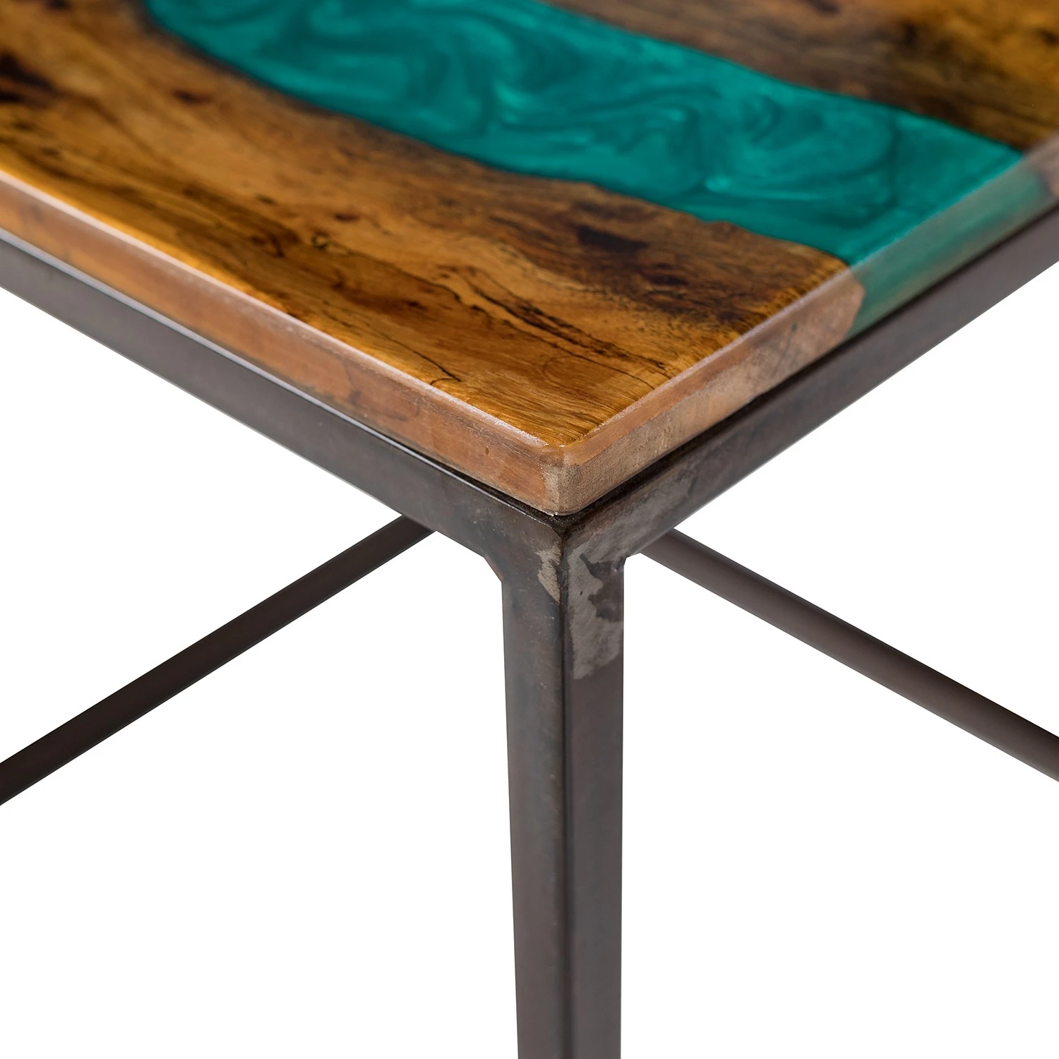 Wolf-Möbel Epoxidharz-Beistelltisch Tarnac - Harz / Metall - Grün 8 Wolf-Möbel Epoxidharz-Beistelltisch Tarnac - Harz / Metall - Grün – Bild 8