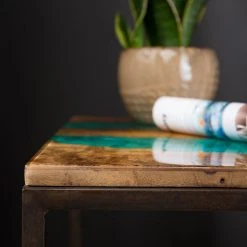 Wolf-Möbel Epoxidharz-Beistelltisch Tarnac - Harz / Metall - Grün 23 Wolf-Möbel Epoxidharz-Beistelltisch Tarnac - Harz / Metall - Grün -Wohnzimmermöbel boutique en ligne 1000243171 220617 023 MOOD DETAILS P000000001000243171 mood