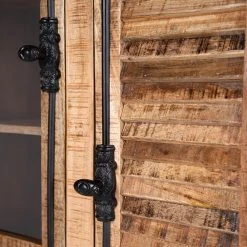 Wolf-Möbel Highboard Senille - Mango massiv -Wohnzimmermöbel boutique en ligne 1000243201 220311 034 DETAILS P000000001000243201