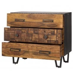 Wolf-Möbel Kommode Bazac - Akazie massiv - Akazie / Dunkelgrau -Wohnzimmermöbel boutique en ligne 1000243203 220311 031 DETAILS P000000001000243203