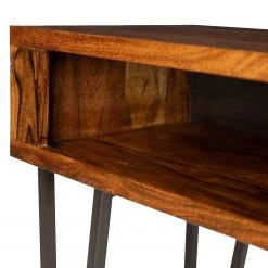 Wolf-Möbel Konsolentisch Bazac - Akazie massiv - Akazie / Dunkelgrau -Wohnzimmermöbel boutique en ligne 1000243204 220311 037 DETAILS P000000001000243204