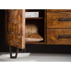 Wolf-Möbel Sideboard Bazac - Inkl. Beleuchtung - Akazie massiv - Akazie / Dunkelgrau 36 Wolf-Möbel Sideboard Bazac - Inkl. Beleuchtung - Akazie massiv - Akazie / Dunkelgrau -Wohnzimmermöbel boutique en ligne 1000243213 220311 032 DETAILS P000000001000243213