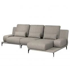 Fredriks Ecksofa Lirac - Webstoff - Webstoff Sogol: Grau - Longchair davorstehend rechts -Wohnzimmermöbel boutique en ligne 1000243287 210330 18220600764 DETAILS P000000001000243287