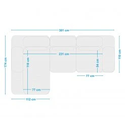 Fredriks Ecksofa Lirac - Webstoff - Webstoff Sogol: Grau - Longchair davorstehend rechts -Wohnzimmermöbel boutique en ligne 1000243287 210330 18220700775 SKETCH DETAILS P000000001000243287 sketch
