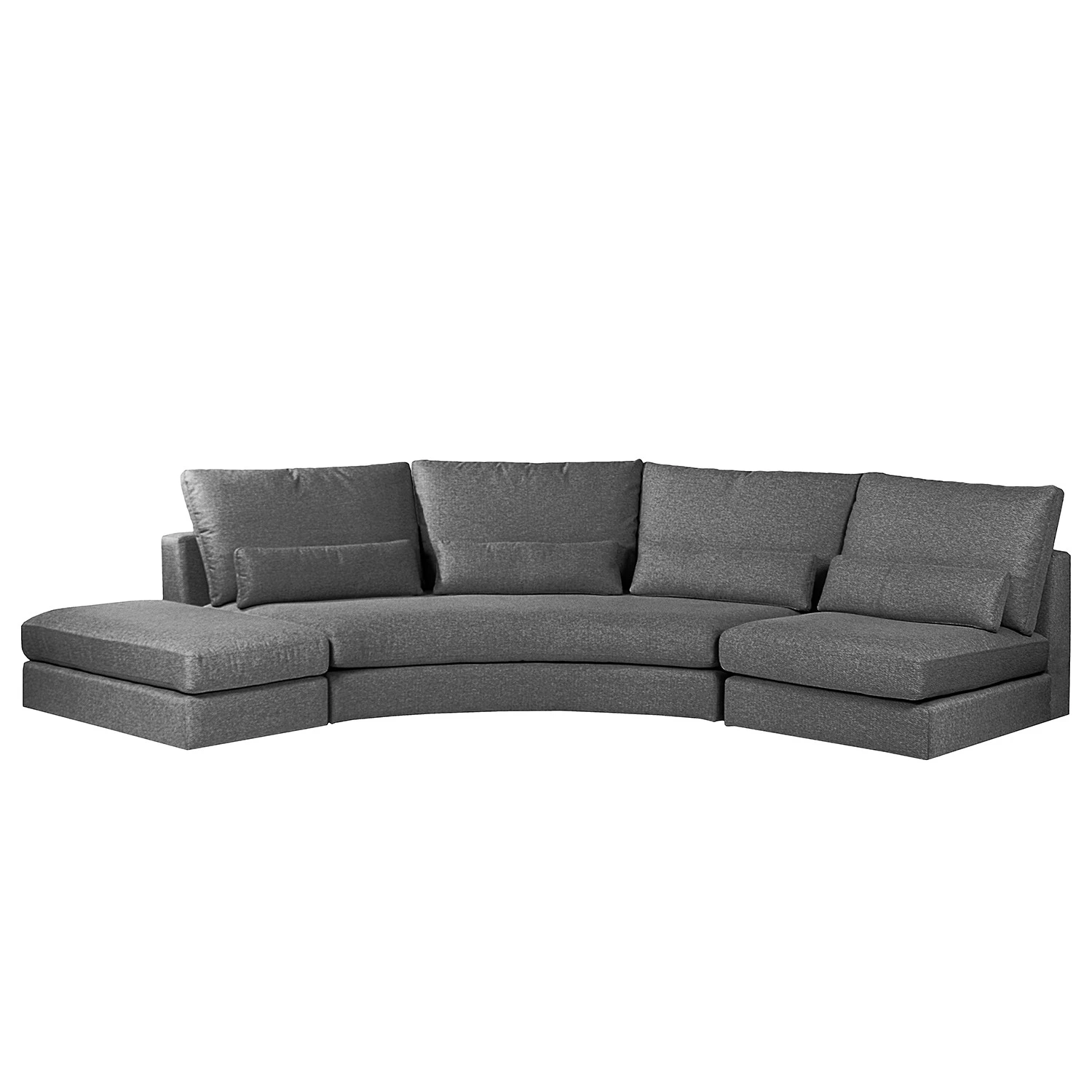 Fredriks Ecksofa Gurat - Webstoff - Webstoff Sada: Anthrazit - Ottomane davorstehend links 1 Fredriks Ecksofa Gurat - Webstoff - Webstoff Sada: Anthrazit - Ottomane davorstehend links