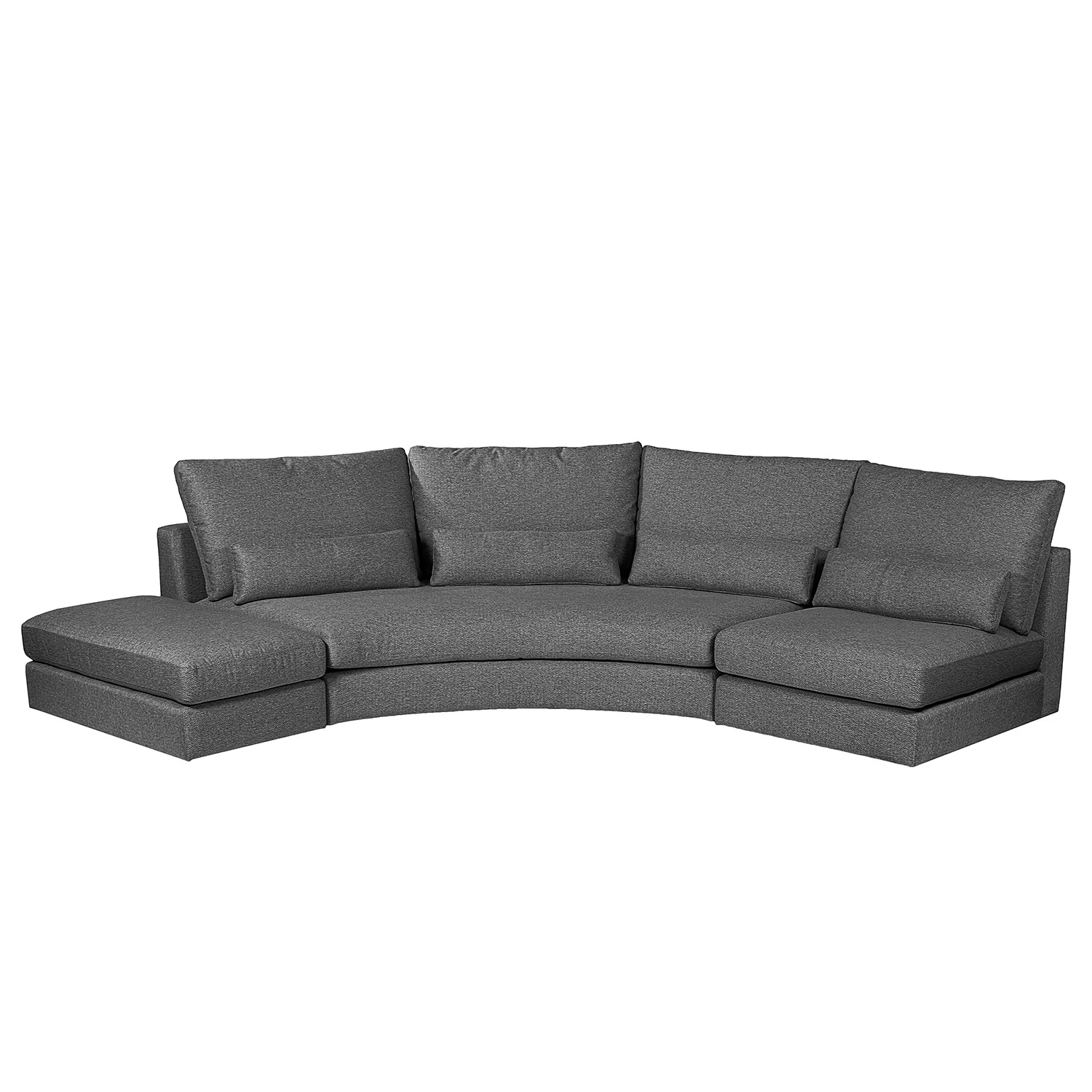 Fredriks Ecksofa Gurat - Webstoff - Webstoff Sada: Anthrazit - Ottomane davorstehend links 6 Fredriks Ecksofa Gurat - Webstoff - Webstoff Sada: Anthrazit - Ottomane davorstehend links – Bild 6