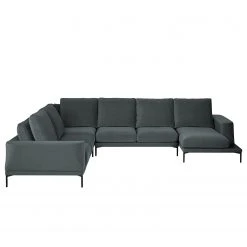 Fredriks Wohnlandschaft Grossa - Samt - Samt Vaia: Dunkelgrau - Longchair davorstehend rechts / Ottomane links 20 Fredriks Wohnlandschaft Grossa - Samt - Samt Vaia: Dunkelgrau - Longchair davorstehend rechts / Ottomane links -Wohnzimmermöbel boutique en ligne 1000243317 210330 18223201167 DETAILS P000000001000243317