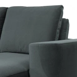 Fredriks Wohnlandschaft Grossa - Samt - Samt Vaia: Dunkelgrau - Longchair davorstehend rechts / Ottomane links 21 Fredriks Wohnlandschaft Grossa - Samt - Samt Vaia: Dunkelgrau - Longchair davorstehend rechts / Ottomane links -Wohnzimmermöbel boutique en ligne 1000243317 210330 18223201168 DETAILS P000000001000243317