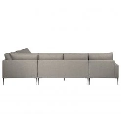 Fredriks Wohnlandschaft Garlin - Webstoff - Webstoff Sogol: Grau - Longchair davorstehend links / Ottomane rechts -Wohnzimmermöbel boutique en ligne 1000243339 210330 18225501434 DETAILS P000000001000243339