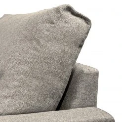 Fredriks Wohnlandschaft Garlin - Webstoff - Webstoff Sogol: Grau - Longchair davorstehend links / Ottomane rechts -Wohnzimmermöbel boutique en ligne 1000243339 210330 18225601437 DETAILS P000000001000243339