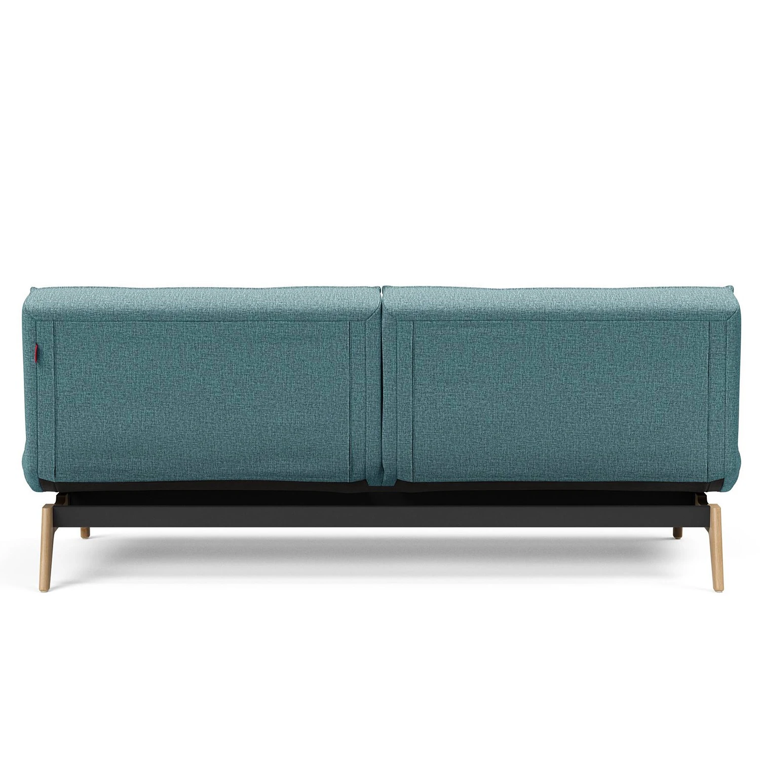 Innovation Möbel Schlafsofa Splitback Eik - Stoff Mixed Dance: Light Blue - Eiche Hell 4 Innovation Möbel Schlafsofa Splitback Eik - Stoff Mixed Dance: Light Blue - Eiche Hell – Bild 4