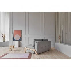Innovation Möbel Schlafsofa Cubed - Stoff Twist: Granite - Breite: 168 cm - Eiche Hell -Wohnzimmermöbel boutique en ligne 1000244292 210218 15011500158 MOOD DETAILS P000000001000244292 mood
