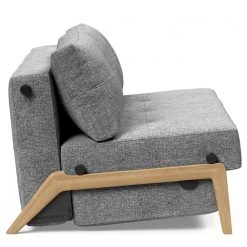 Innovation Möbel Schlafsofa Cubed - Stoff Twist: Granite - Breite: 168 cm - Eiche Hell -Wohnzimmermöbel boutique en ligne 1000244292 210218 15012100160 DETAILS P000000001000244292