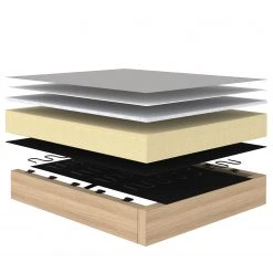 Innovation Möbel Schlafsofa Cubed - Stoff Twist: Granite - Breite: 168 cm - Eiche Hell -Wohnzimmermöbel boutique en ligne 1000244292 210218 15013400164 DETAILS P000000001000244292