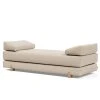 Innovation Möbel Schlafsofa Sigmund - Webstoff - Webstoff Kenya: Gravel - Eiche Hell