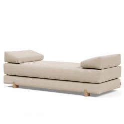 Innovation Möbel Schlafsofa Sigmund - Webstoff - Webstoff Kenya: Gravel - Eiche Hell