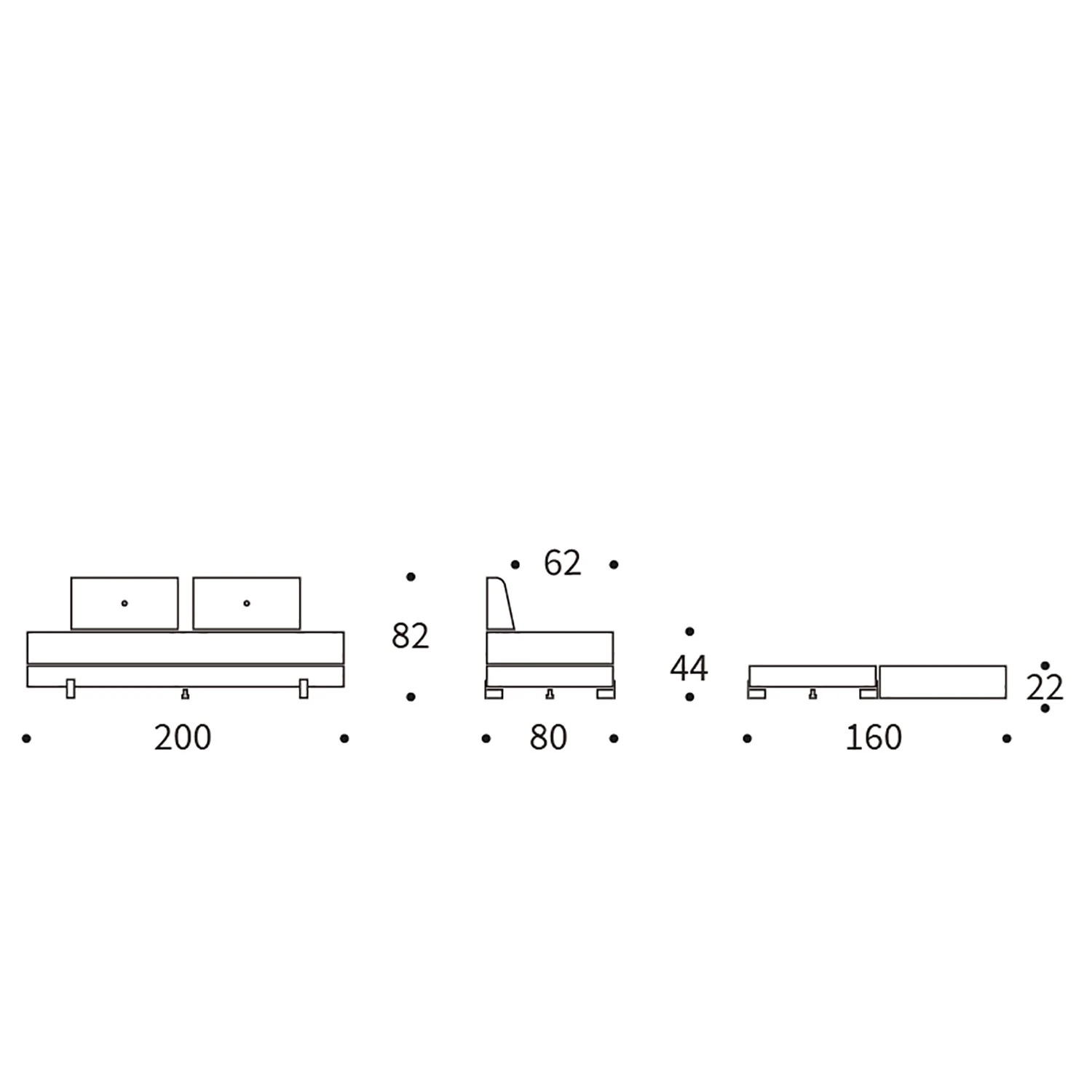 Innovation Möbel Schlafsofa Sigmund - Webstoff - Webstoff Kenya: Gravel - Eiche Hell 16 Innovation Möbel Schlafsofa Sigmund - Webstoff - Webstoff Kenya: Gravel - Eiche Hell – Bild 16