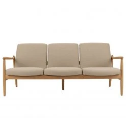 Studio Copenhagen Sofa Froid (3-Sitzer) - Webstoff - Webstoff Baca: Beige - Eiche Hell 9 Studio Copenhagen Sofa Froid (3-Sitzer) - Webstoff - Webstoff Baca: Beige - Eiche Hell -Wohnzimmermöbel boutique en ligne 1000244635 210302 06134400251 DETAILS P000000001000244635