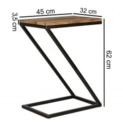 Naturoo Beistelltisch Verrieres - Sheesham massiv / Metall - Sheesham / Schwarz -Wohnzimmermöbel boutique en ligne 1000244880 210202 14590100212 SKETCH DETAILS P000000001000244880 sketch