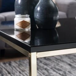 Red Living Couchtisch Lormont I - Schwarz / Gold -Wohnzimmermöbel boutique en ligne 1000244886 210202 15004200248 DETAILS P000000001000244886