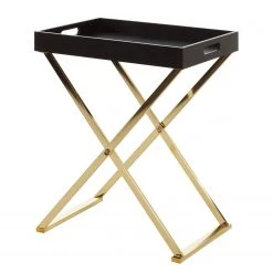 Loftscape Beistelltisch Lombres - Schwarz / Gold