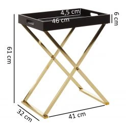 Loftscape Beistelltisch Lombres - Schwarz / Gold -Wohnzimmermöbel boutique en ligne 1000244894 210202 15031900297 SKETCH DETAILS P000000001000244894 sketch