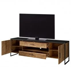 Red Living TV-Lowboard Turriers I - Fichte Dekor / Matt Schwarz -Wohnzimmermöbel boutique en ligne 1000245411 210217 13045500042 DETAILS P000000001000245411