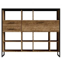 Red Living Regal Turriers III - Fichte Dekor / Matt Schwarz -Wohnzimmermöbel boutique en ligne 1000245417 210217 13053800069 DETAILS P000000001000245417