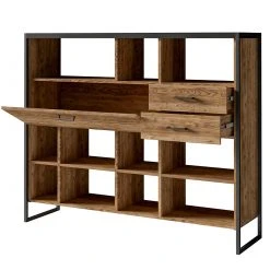 Red Living Regal Turriers III - Fichte Dekor / Matt Schwarz -Wohnzimmermöbel boutique en ligne 1000245417 210217 13054000070 DETAILS P000000001000245417