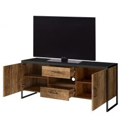 Red Living TV-Lowboard Turriers II - Fichte Dekor / Matt Schwarz -Wohnzimmermöbel boutique en ligne 1000245422 210217 13055800081 DETAILS P000000001000245422