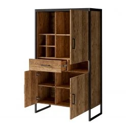 Red Living Regal Turriers II - Fichte Dekor / Matt Schwarz -Wohnzimmermöbel boutique en ligne 1000245426 210217 13063100104 DETAILS P000000001000245426