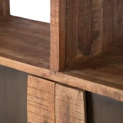 Ars manufacti Büroschrank Domme - Akazie massiv / Eisen - Akazie / Anthrazit -Wohnzimmermöbel boutique en ligne 1000246786 220318 035 DETAILS P000000001000246786