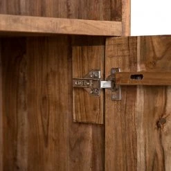 Ars manufacti Büroschrank Domme - Akazie massiv / Eisen - Akazie / Anthrazit -Wohnzimmermöbel boutique en ligne 1000246786 220318 040 DETAILS P000000001000246786