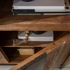 Ars manufacti Büroschrank Domme - Akazie massiv / Eisen - Akazie / Anthrazit -Wohnzimmermöbel boutique en ligne 1000246786 220705 024 MOOD DETAILS P000000001000246786 mood