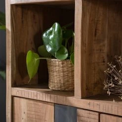 Ars manufacti Büroregal Domme - Akazie massiv / Eisen - Akazie / Anthrazit -Wohnzimmermöbel boutique en ligne 1000246832 220705 025 MOOD DETAILS P000000001000246832 mood