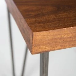 Wolf-Möbel Schreibtisch Bubry - Akazie massiv / Eisen - Akazie / Anthrazit -Wohnzimmermöbel boutique en ligne 1000246833 220330 036 DETAILS P000000001000246833