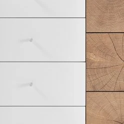 Loftscape Kommode Crecora - Weiß / Eiche Dekor -Wohnzimmermöbel boutique en ligne 1000246838 210727 12504800016 DETAILS P000000001000246838