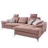 Loftscape Ecksofa Odenas - Webstoff - Webstoff Palila: Mauve - Longchair davorstehend rechts - Mit Schlaffunktion