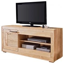 Naturoo TV-Lowboard Juillan I - Wildeiche massiv / Metall - Wildeiche / Schwarz