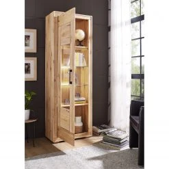 Naturoo Vitrinenschrank Juillan - Wildeiche massiv / Metall - Wildeiche / Schwarz -Wohnzimmermöbel boutique en ligne 1000249434 210420 08280500061 MOOD DETAILS P000000001000249434 mood