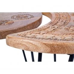 Naturoo Beistelltisch Vignats (2-teilig) - Mango massiv / Metall - Mango / Schwarz -Wohnzimmermöbel boutique en ligne 1000249479 210224 15504000018 DETAILS P000000001000249479