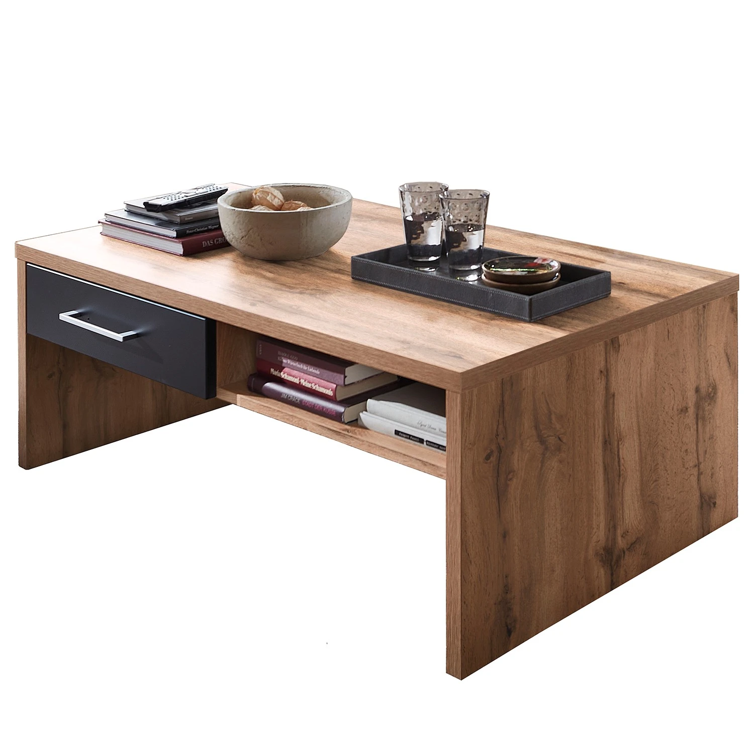 Loftscape Couchtisch Belloc - Eiche Dekor / Matt Schwarz 1 Loftscape Couchtisch Belloc - Eiche Dekor / Matt Schwarz